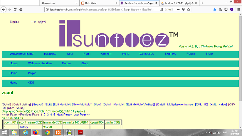 ipsunflez program builder screenshot